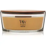 Woodwick Opulent Wood Golden Bourbon vonná svíčka s dřevěným knotem (hearthwick) 453.6 g