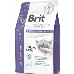 Brit Veterinary Diet Gastrointestinal - Low fat suché krmivo pro kočky 2 kg