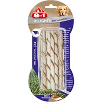 8 in 1 Delights Beef - skrútená tyč na žuvanie 10 ks/balenie