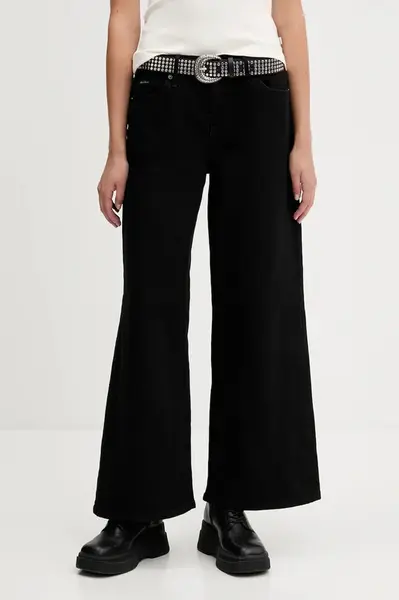 Džíny Guess Jeans dámské, černá barva, W5YA0O D0141