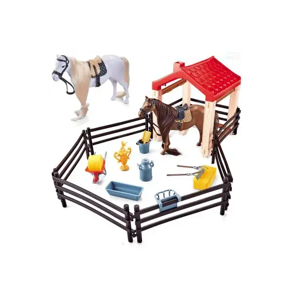 Kone s ohradou 2ks 14cm