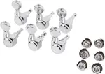 Fender Locking Tuning Machines, Vintage Buttons, Polished Chrome