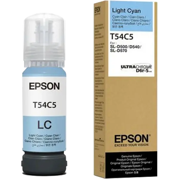 Epson T54C5 C13T54C520 světle azurová (light cyan) originální inkoustová náplň
