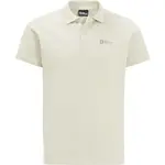 Jack Wolfskin ESSENTIAL POLO M Pánské triko, bílá, velikost