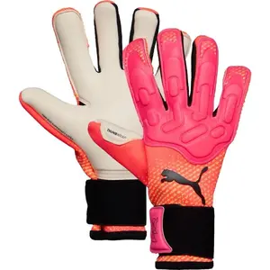 Puma FUTURE PRO HYBRID Pánské brankářské rukavice, růžová, velikost