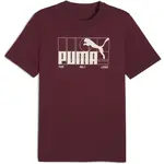 Puma GRAPHIC NO.1 LOGO TEE Pánské triko, vínová, velikost