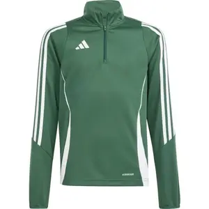 adidas TIRO24 TRAINING TOP Dětská sportovní mikina, zelená, velikost