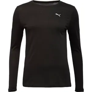 Puma ESSENTIALS LONG SLEEVE TEE Dámské triko, černá, velikost