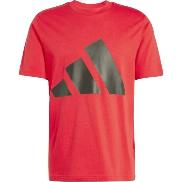 adidas BIG LOGO TEE Pánské tričko, červená, velikost XXL