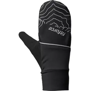 Fitforce PHANTOM Rukavice na běhání, černá, velikost