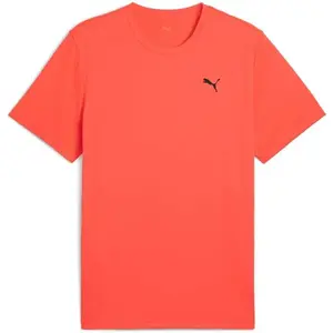 Puma M TAD ESSENTIALS SOLID CAT TEE Pánské triko, červená, velikost