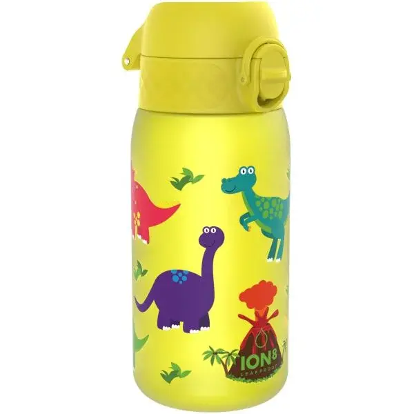 Ion8 LEAK PROOF DINOSAUR 350 ML Láhev, žlutá, velikost 350 ML