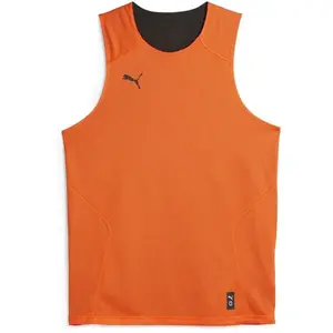 Puma HOOPS TEAM REVERSE PRACTICE JERSEY Pánský basketballový dres, oranžová, velikost