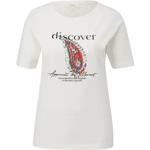 s.Oliver RL T-SHIRT Dámské tričko, bílá, velikost