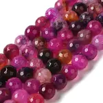 Dyed & Heated Natural Dragon Veins Agate Beads Strands