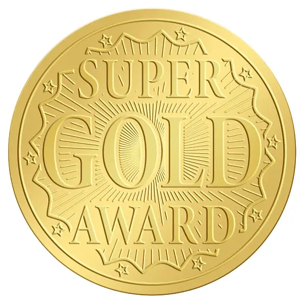 Plastic Self Adhesive Gold Foil Embossed Stickers