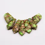 Assembled Bronzite and Imperial Jasper Beads Strands