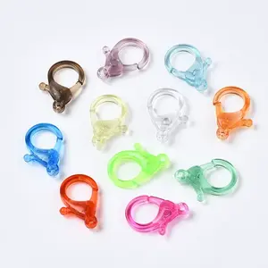 Transparent Acrylic Lobster CLaw Clasps