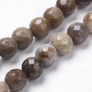 Natural Silver Leaf Jasper Beads Strands