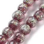 Handmade Dichroic Foil Glass Beads Strands