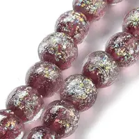 Handmade Dichroic Foil Glass Beads Strands