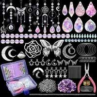 350Pcs DIY Glass Crystal Sun Catcher Hanging Decoration Sets
