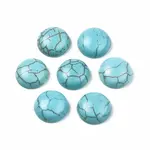 Craft Findings Dyed Synthetic Turquoise Gemstone Flat Back Dome Cabochons
