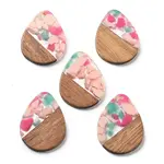 Resin and Walnut Pendants