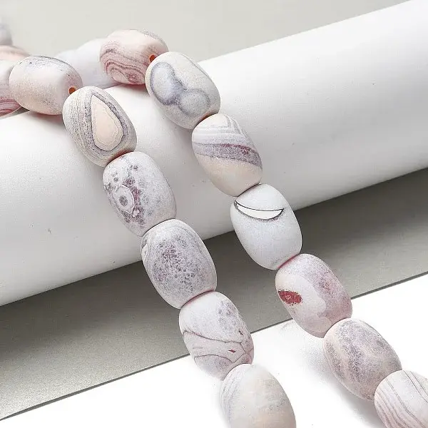 Natural Fire Crackle Agate Beads Strands