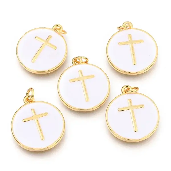 Brass Enamel Pendants