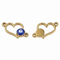 304 Stainless Steel Enamel Connector Charms