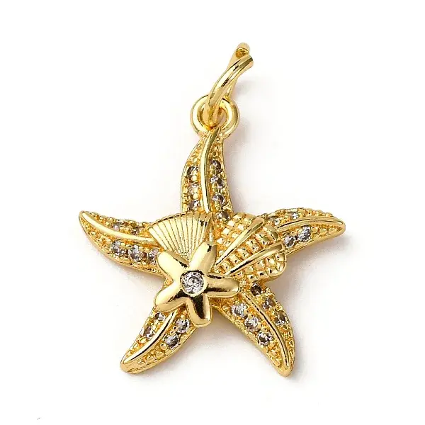 Brass Micro Pave Cubic Zirconia Pendants