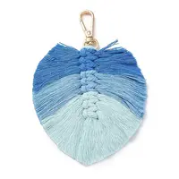 Handmade Braided Macrame Cotton Thread Leaf Pendant Decorations