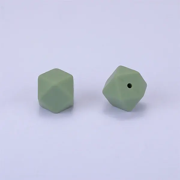 Hexagonal Silicone Focal Beads