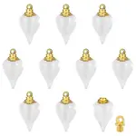10Pcs Glass Perfume Bottle Pendants