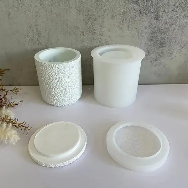 Lava Effect Column DIY Silicone Candle Cup Molds