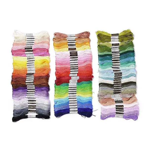 100 Skeins 100 Colors 6-Ply Polyester Embroidery Floss