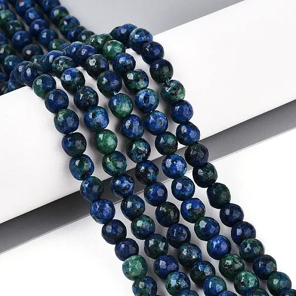 Dyed Natural White Jade Beads Strands