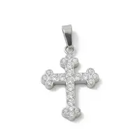 304 Stainless Steel Micro Pave Cubic Zirconia Pendants