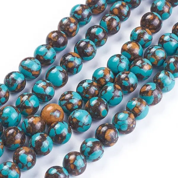 Synthetic Bronzite Beads Strands
