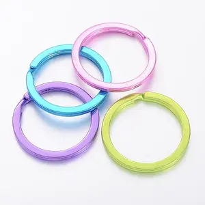 Iron Plating Split Key Rings