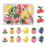 28Pcs 7 Styles Transparent PVC Plastic Cabochons