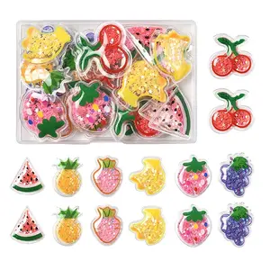 28Pcs 7 Styles Transparent PVC Plastic Cabochons