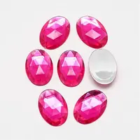 Acrylic Rhinestone Flat Back Cabochons