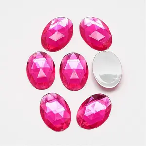 Acrylic Rhinestone Flat Back Cabochons