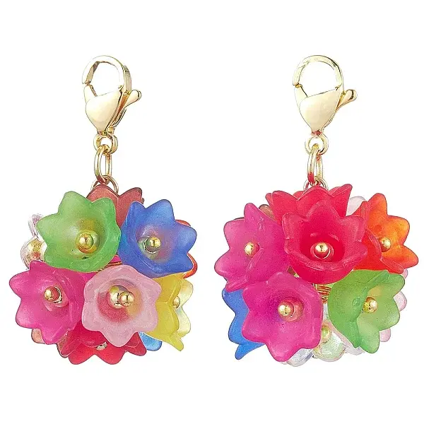 Hydrangea Flower Acrylic Pendant Decoration