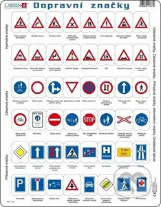 Puzzle Dopravní značky (deskové) - puzzle z kategorie Naučné puzzle