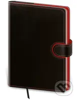 Denní diář 2026 B6 Flip černo/červený