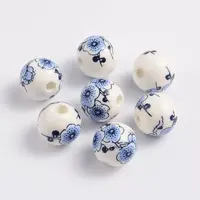 Handmade Printed Porcelain Beads