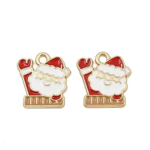 Christmas Themes Alloy Enamel Pendants